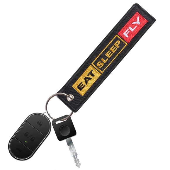 Aviator ‘Eat, Sleep, Fly’ Keychain Luggage Tag - Picture 4 of 15